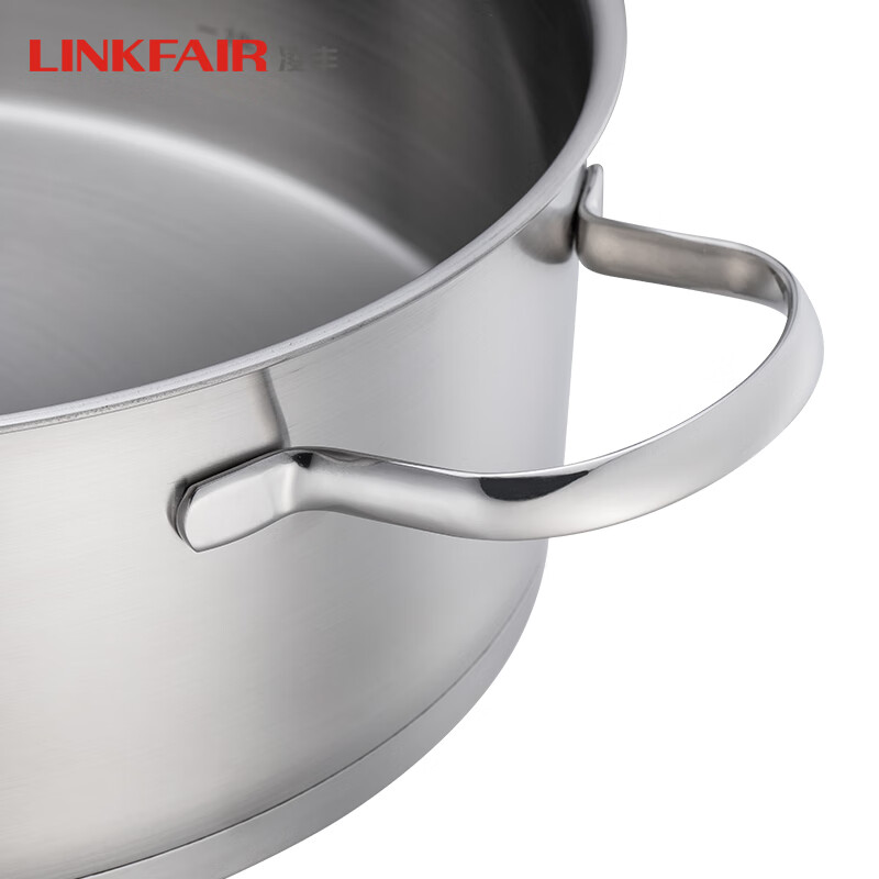 Lingfeng (LINKFAIR) 304 stainless steel hot pot uncoated hot pot basin Gangjue series induction cooker gas stove universal 26cm