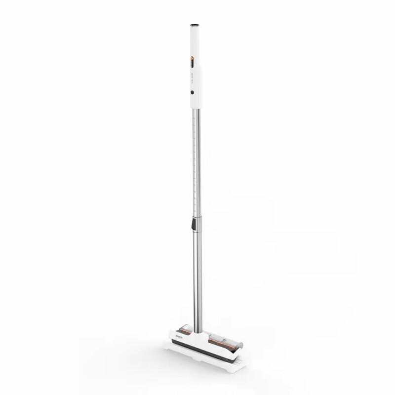 Oppein wireless electric mop, wash and mop all-in-one, hand-wash-free, portable household floor scrubber, three-in-one household lightweight sweeping mop, long-lasting floor scrubber 25 upgraded wireless electric mop (white simple model)
