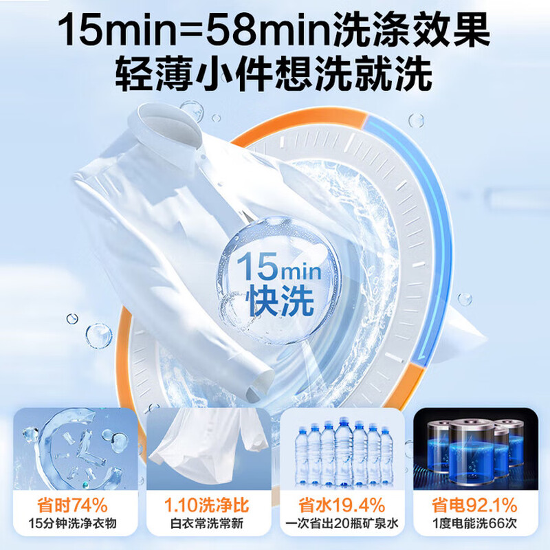 Little Swan drum washing machine fully automatic household 10 kg large capacity washing and drying integrated high temperature sterilization and mite removal trade-in TG100V23PRO
