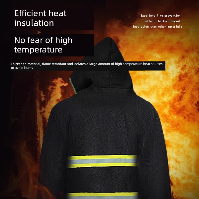 Fire-proof escape clothing insulation fire-proof clothing household fire-extinguishing blanket fire-proof blanket cloak fire escape children only thickened --- carbon fiber fire-proof clothing_children aged 3-12