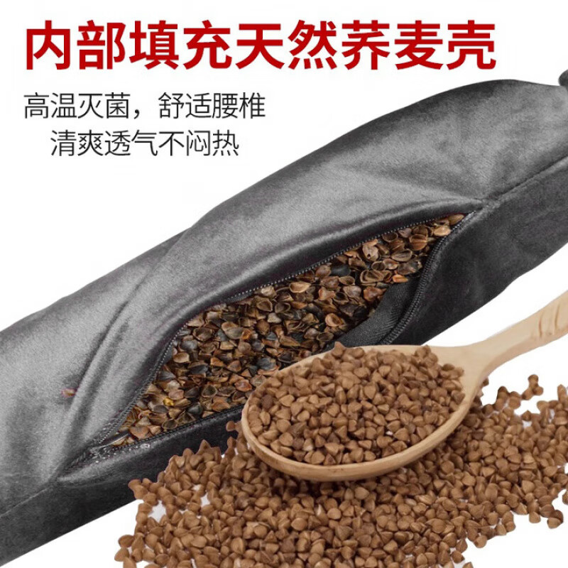 GERTHRON German lumbar traction belt lumbar disc herniation waist stretcher hanging horizontal bar spine stretcher household hook + bracelet (buckwheat shell filling)