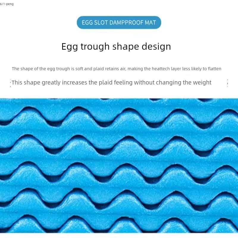 Thickened plush mat single insulated floor mat egg nest foldable foam moisture-proof mat plush mat honeycomb mat widened friction xpe aluminum film + red_188*61*2