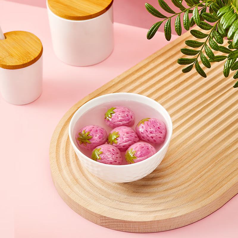 Sanquan whole strawberry glutinous rice balls 200g (contains 10 pieces)