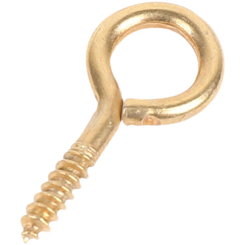 Moli sheep eye nails self-tapping screws with ring rings hook pendant diy key toy bodhi metal accessories 8 mm sheep eye nails gold 100 pcs