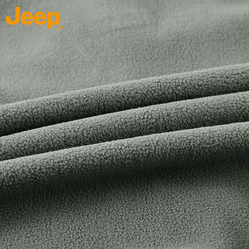 JEEP Jacket Men's Autumn and Winter Three-in-One Charge Top Warm Windproof Polar Fleece Men's Morandi Gray XL