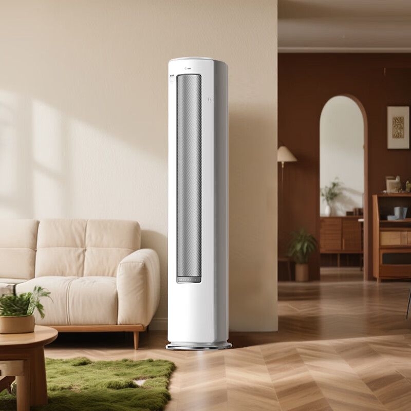Midea Air Conditioner Cool Energy Saving Ultra Large 3 HP First Class Energy Efficiency Frequency Converter Power Saving Magic Machine Double Row Copper Tube Living Room Vertical Cabinet Machine National Subsidy KFR-72LW/N8KS1-1U