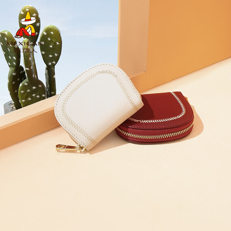 Scarecrow Wallet Women's 2025 New Cute Genuine Leather Multi-Function Card Holder Mini Small Cowhide Short Coin Purse Black-Daisy Style