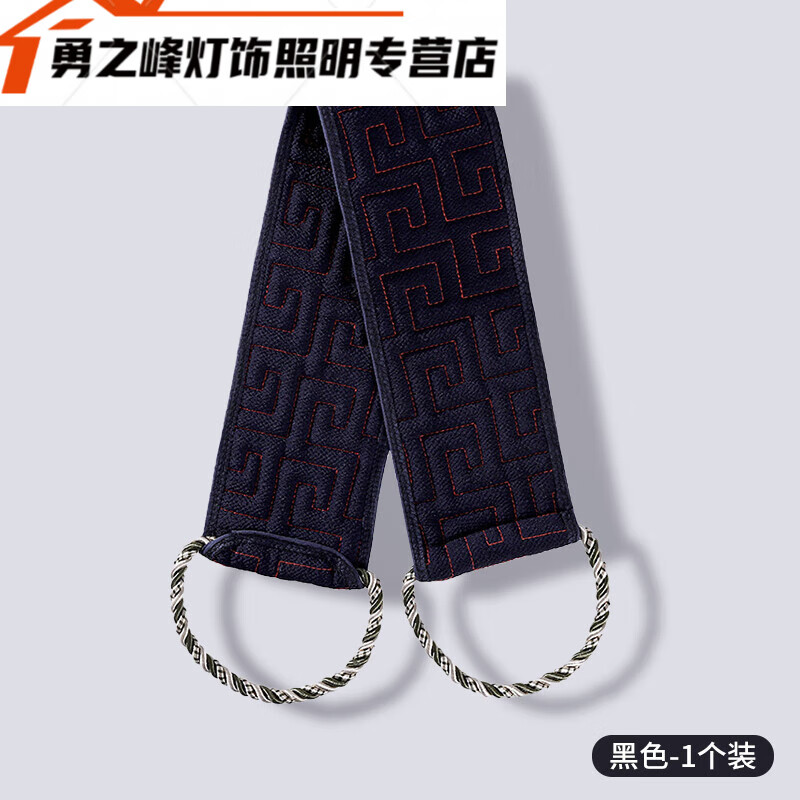 Men's bath towel, long strip of back rub, no need to ask for help, powerful mud rub artifact for home bathing and back rub, double-sided thickness pull ring, upgraded, not easy to break, black