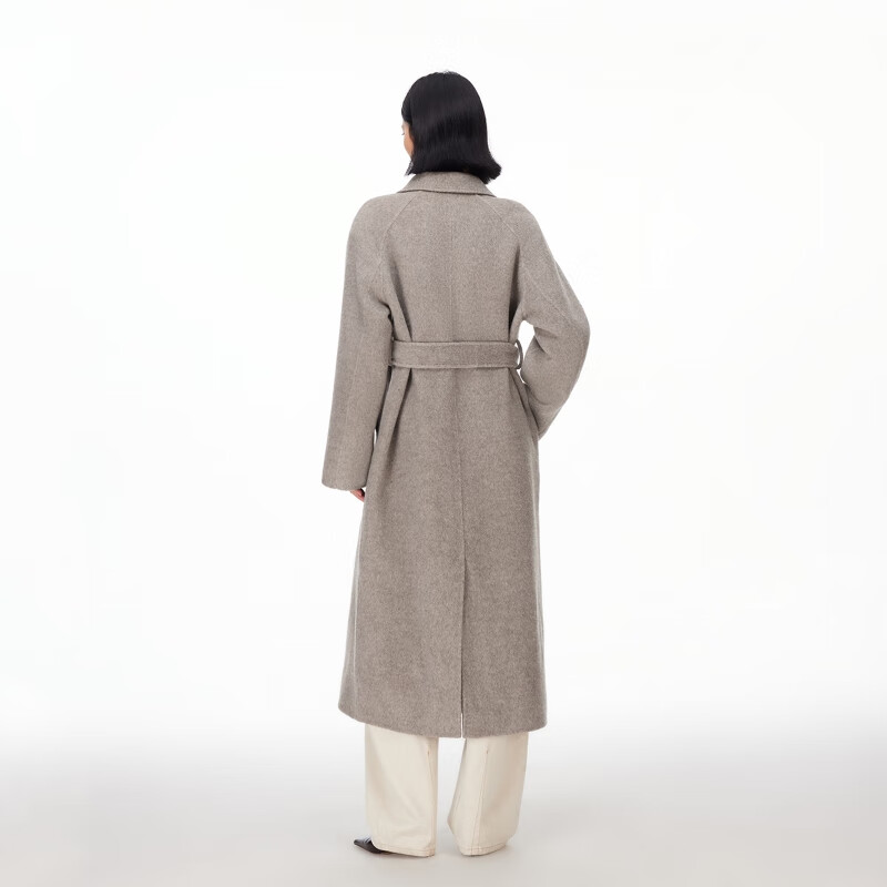 VEROMODA woolen coat for women 2025 winter new style raglan sleeves belt atmospheric simple coat versatile 325427002