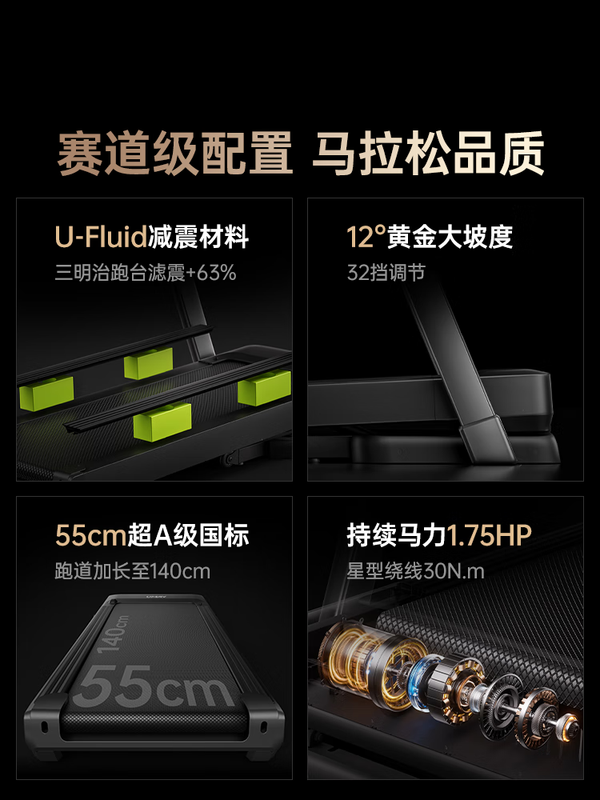 YOU MEI M6 Treadmill Home Slope Climbing Machine for Weight Loss and Walking Super Silent Folding Gym Exclusive 202 32 Gears 15 Electric Incline Marathon Exclusive Edition