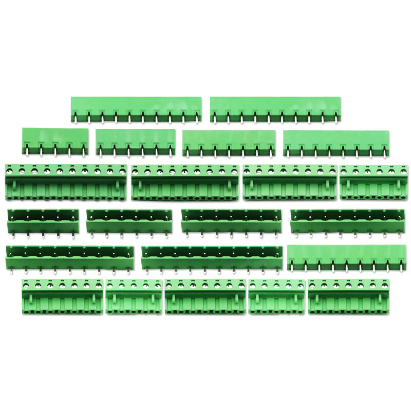 Dafuri KF2EDG 7.62MM terminal block PCB terminal 2P 3P 4P 5P6P7P8P9P12P plug-in 2P socket 7.62MM plug-in (2 pieces)