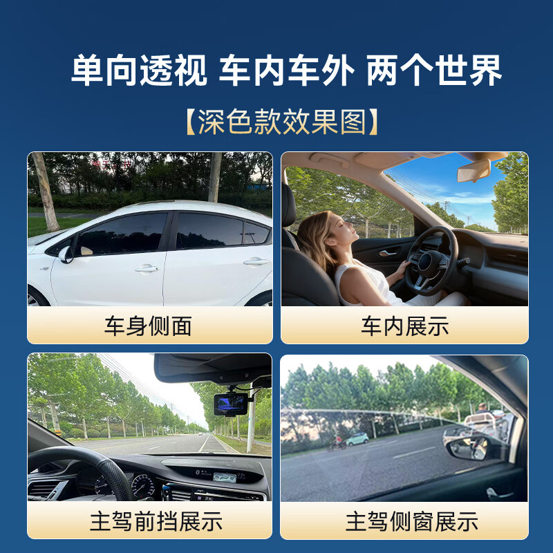 Made in Tokyo, the whole car glass window film (sedan model - dark) car cover, sun protection, heat insulation, explosion-proof, sun protection, privacy blocking, purple and infrared rays, clear and translucent car glass film