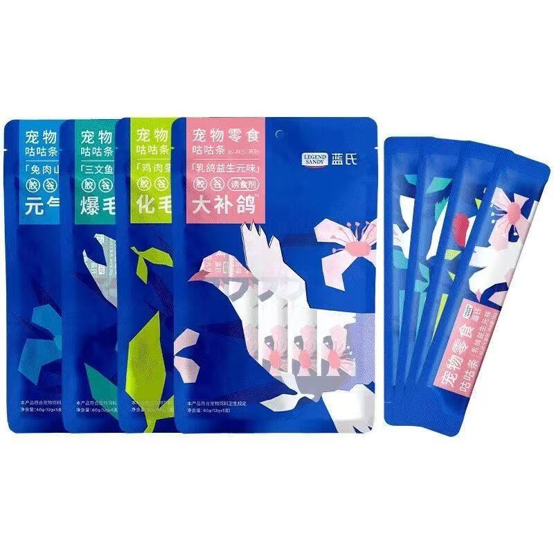 LEGENDSANDY Le-FUN Gugu strips of feathered chicken 60g (12g*5 pieces) pet snacks