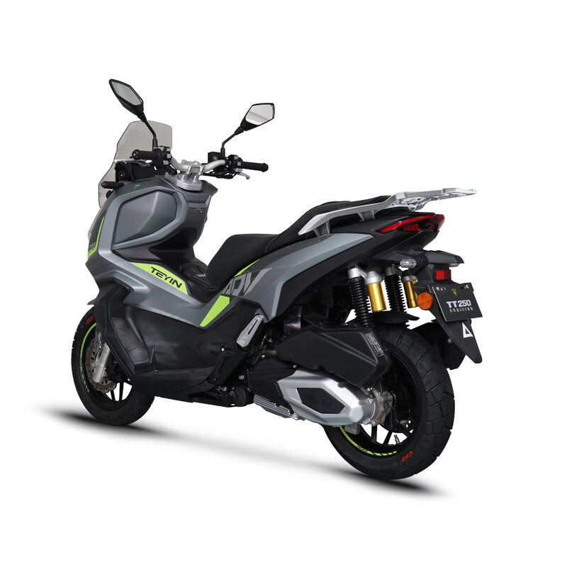 TEYIN TT250ADV fuel scooter long-distance motorcycle Loncin water-cooled engine cement gray 12-month interest-free
