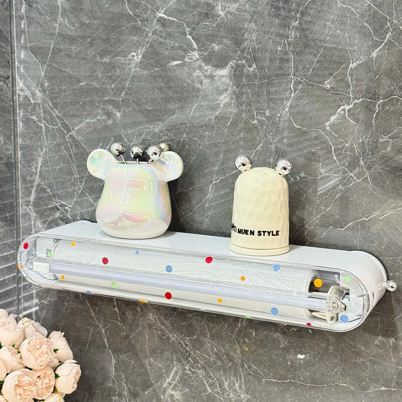 Tuojin imported quality suction cup cling film cutter from Germany, cute refrigerator kitchen tin foil household cling film cover special milk white 1 pack double suction cup / suitable for 99 cling film on the market