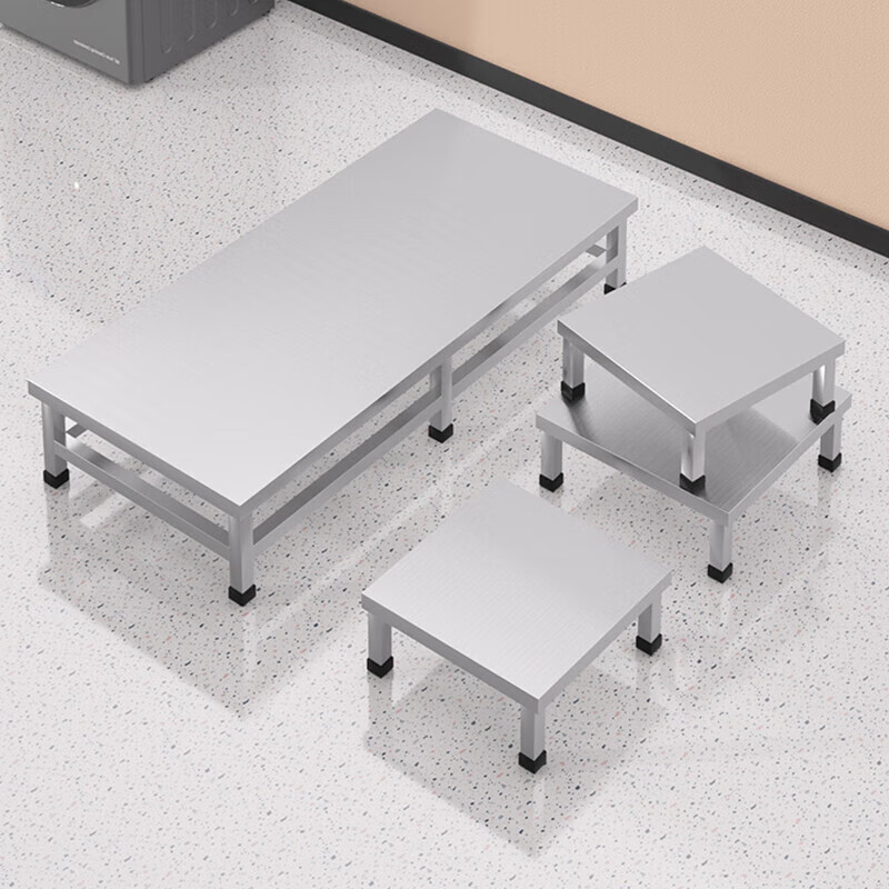 Xianyue Kitchen Stainless Steel Fixed Base Pad Rack Balcony Off-the-Ground Rack Base Bench Rack Refrigerator Bracket Small Rack Pad Raised Base Height 30 cm/load capacity 1000 catties Customized size