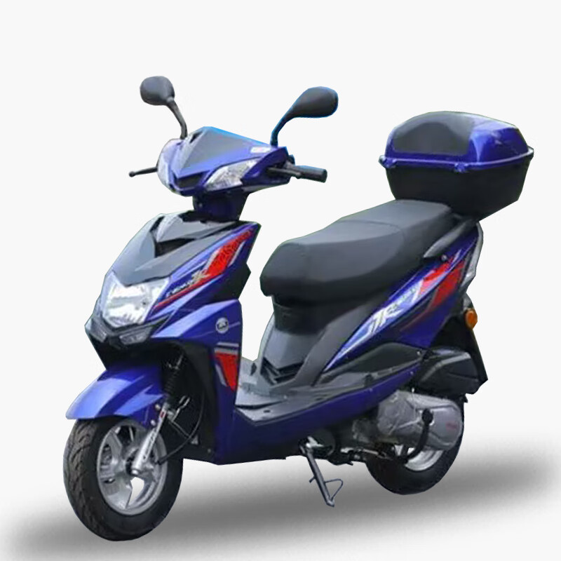 Ericsson 125cc motorcycle scooter fuel-assisted women's scooter delivery car National IV EFI can be licensed blue mechanical version (USB/tail box/certificate/invoice) free shipping