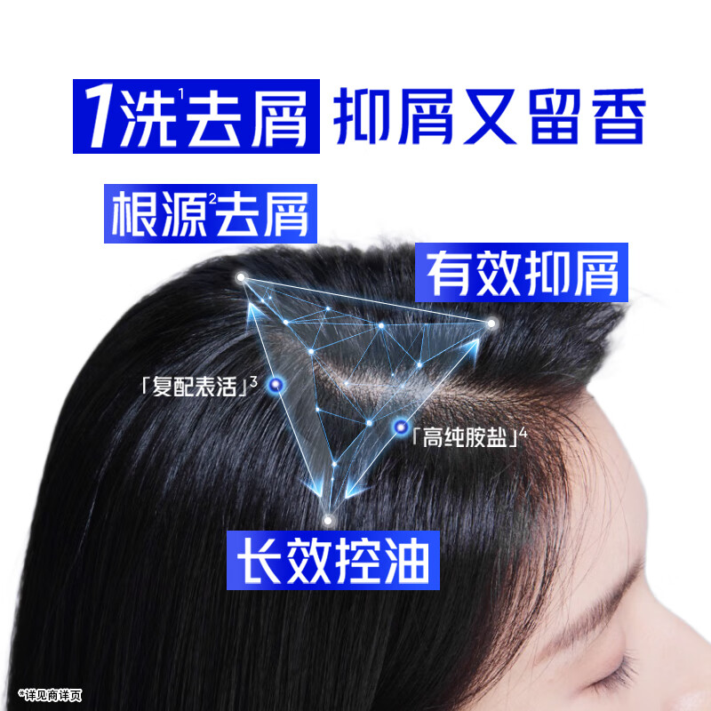 Head and Shoulders Anti-Dandruff Shampoo Gold List Men and Women Refreshing Oil Removal 1KG Shampoo Cream Shampoo Oil Control Liu Yuning Same Style