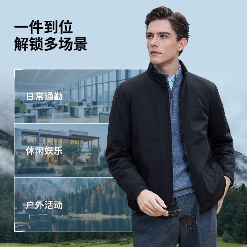 Septwolves Graphene Down Jacket Men's Winter Warm and Comfortable Men's Jacket Black XL