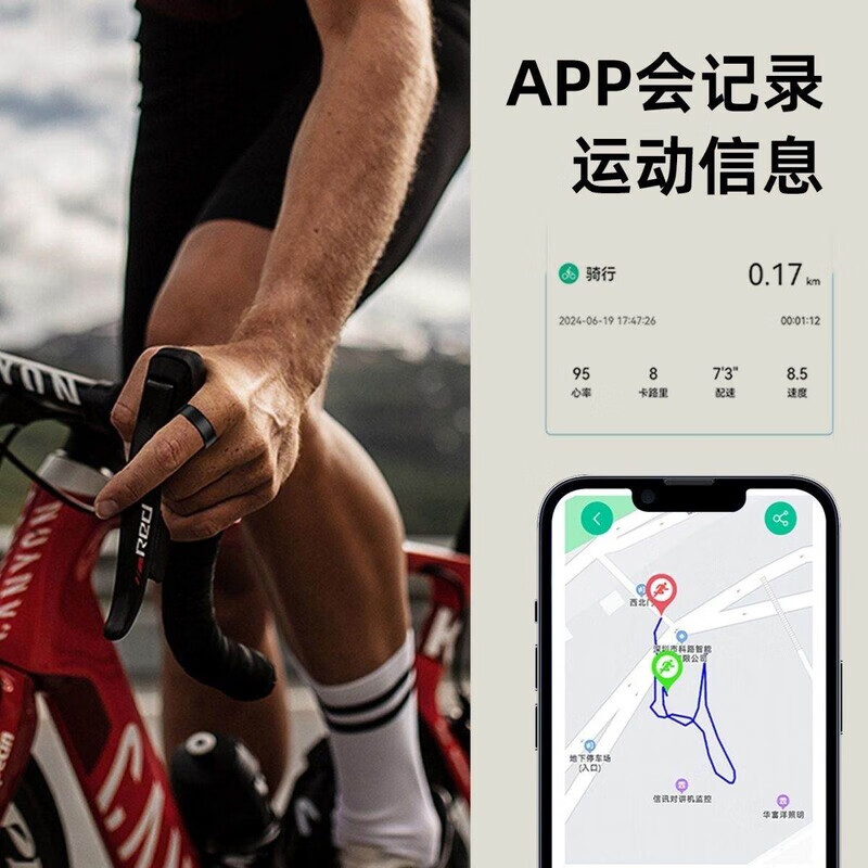 Xieli uric acid blood lipid smart nano ceramic high-precision non-invasive blood sugar measurement ring blood pressure heart rate exercise sleep ring Silver L01 uric acid blood lipid blood sugar blood pressure upgraded version No. 13 finger circumference 70MM