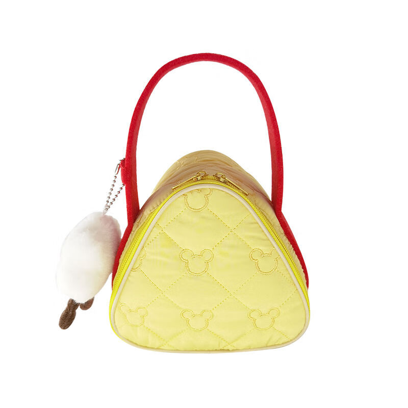 It just so happens that the mini cloud insulation bag is a portable breakfast insulation bag for students and children, a rice ball bag, a portable lunch bag, a large yellow bag with small clouds