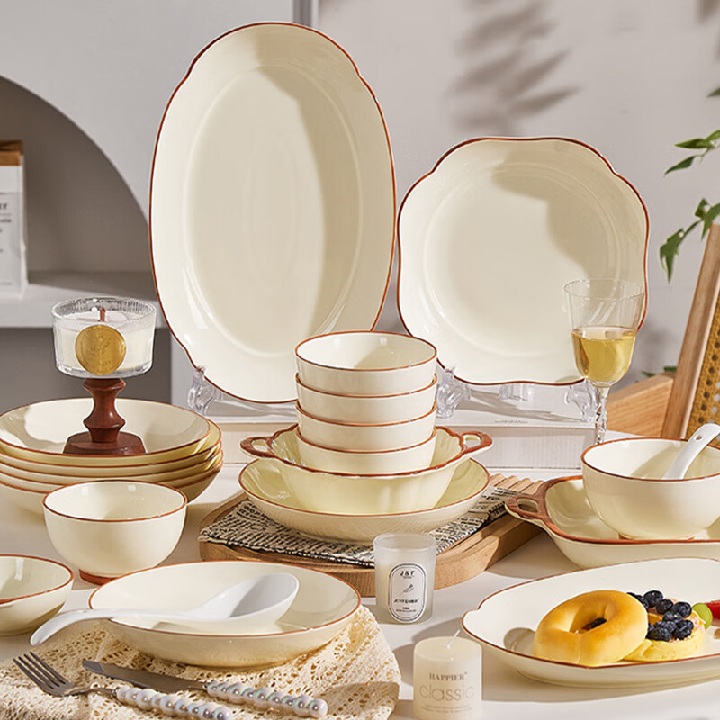 Haoya Jingdezhen underglaze color ceramic tableware ceramic bowl rice bowl noodle bowl household tea card 4.5 inch rice bowl 10 pack