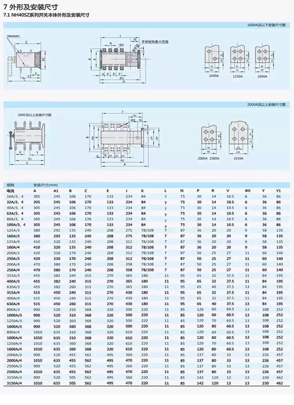Chint dual power automatic transfer switch NH40-100A/4SZ4PPC grade isolation switch 125A 4P fire type