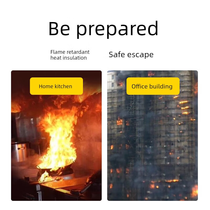 Fire-proof escape clothing insulation fire-proof clothing household fire-extinguishing blanket fire-proof blanket cloak fire escape children only thickened --- carbon fiber fire-proof clothing_children aged 3-12