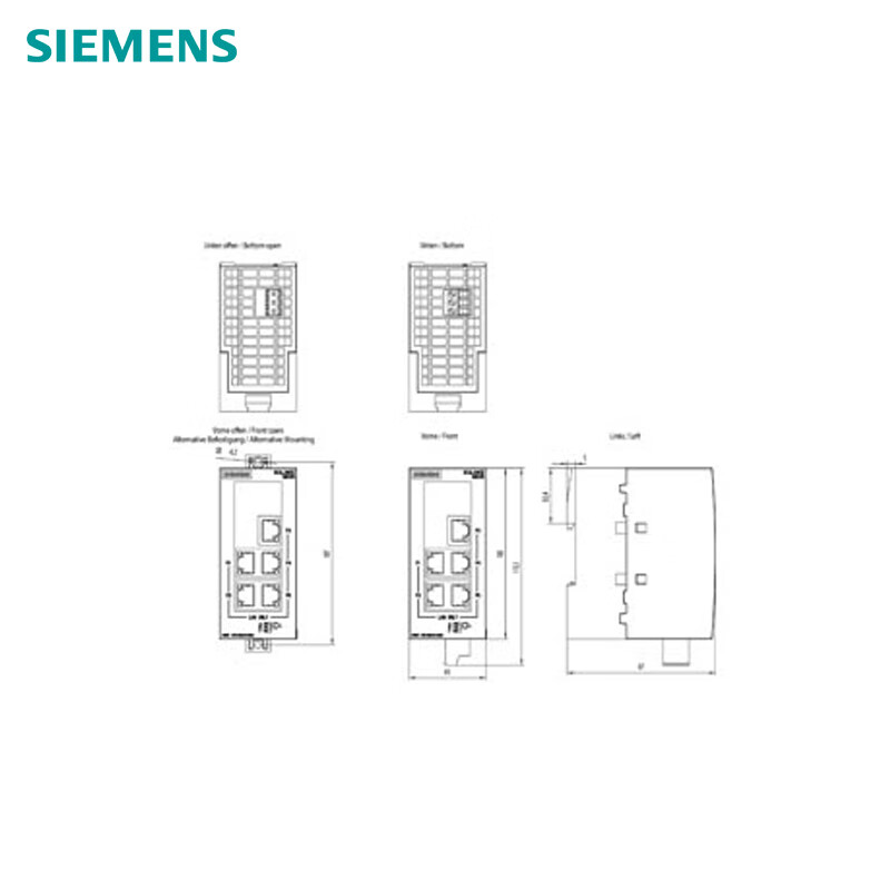 Siemens industrial Ethernet switch module 6GK5005-0BA00-1AB2