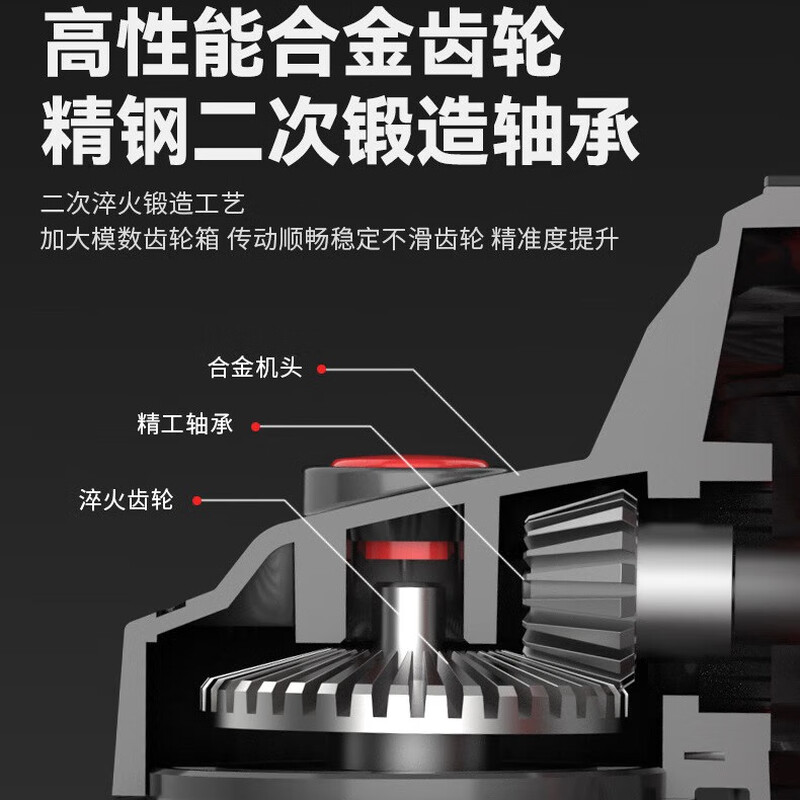 Delixi Electric lithium angle grinder handheld rechargeable cutting machine polishing machine rotating angle grinder cutting machine genuine brushless high-speed angle grinder bare metal - no battery accessories