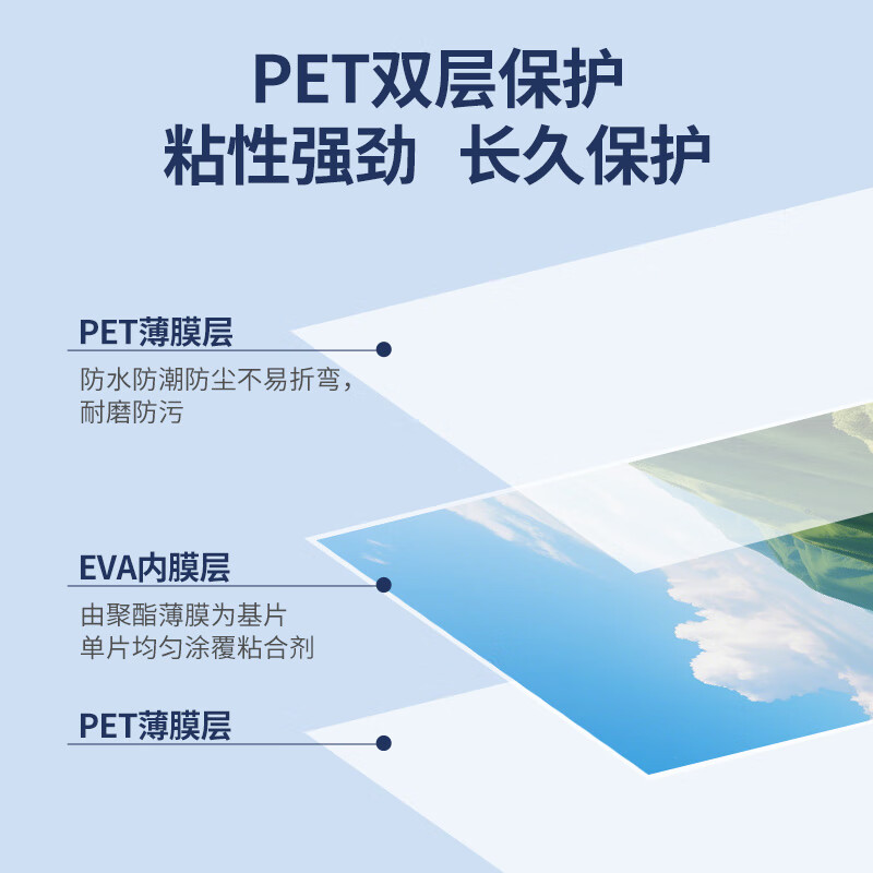 Quanwei Q102 plastic sealing film A5 8C transparent high-definition plastic sealing machine film plastic sealing film heat shrinkable film card protective film photo specimen plastic film 100 sheets/pack