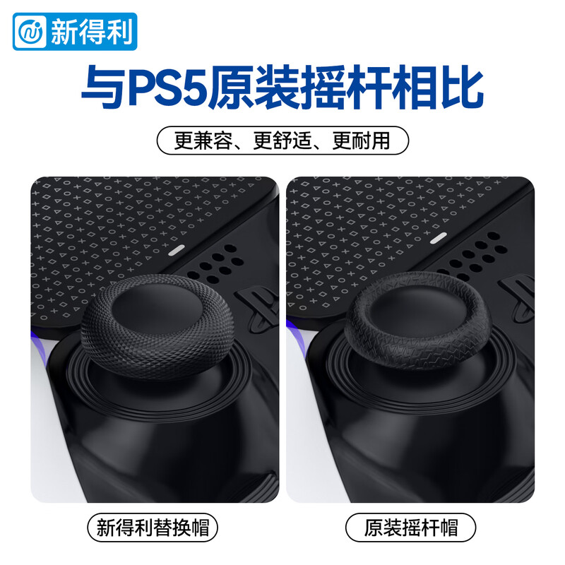 NEWDERY PS5 controller rocker cap dse elite controller replacement protective cap PS4 mushroom head button anti-slip cap Slim handle falls off and is damaged repair and modification accessories