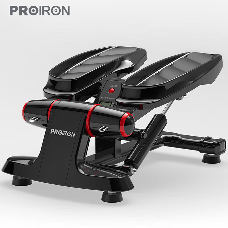 PROIRON Official Direct Sales ProIRON Hydraulic Stepper Home Fitness In-Situ Office Multi-Function Foot Gym Black + Tension Rope Double Hydraulic Resistance Load-bearing Lift