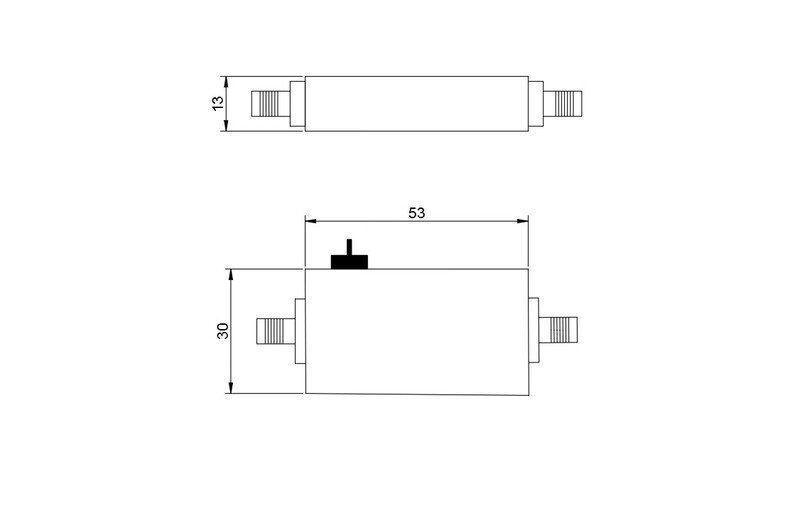 DC-4G RF power amplifier microwave amplification broadband amplifier gain push module signal amplification light gray
