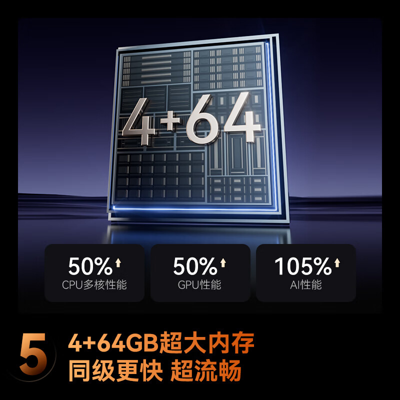 Changhong TV 75D68F-G1 75-inch 144Hz high refresh rate 4GB+64GB large memory 4K ultra-high definition smart LCD flat-panel TV state subsidy trade-in