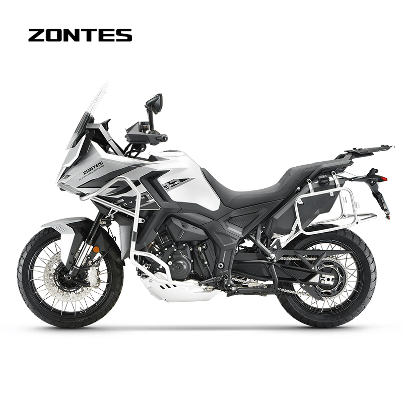 ZONTES 2026 new model 703F 19-inch Brembo caliper three-cylinder water-cooled 699cc ADV motorcycle bright silver (low version)