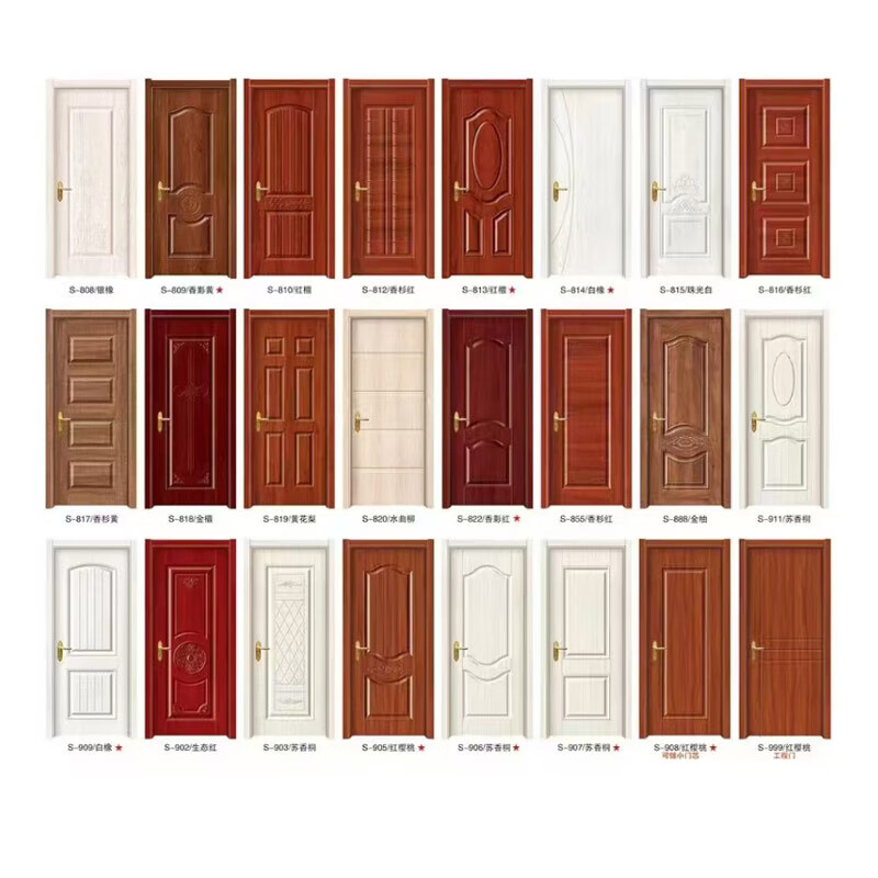 Customized Mexin same style high-end bedroom door, hotel door, soundproof door, wooden door, interior door, solid wood ecological door set door, silent room door, entrance door, invisible door, paint-free door. For single door leaf, please consult customer service to confirm the color/size.