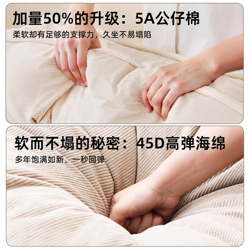 Xiaojiangcai (XIAOJIANGCAI) human kennel lazy sofa can lie down and sleep bedroom sofa single and double huge tatami internet celebrity seat Dabai