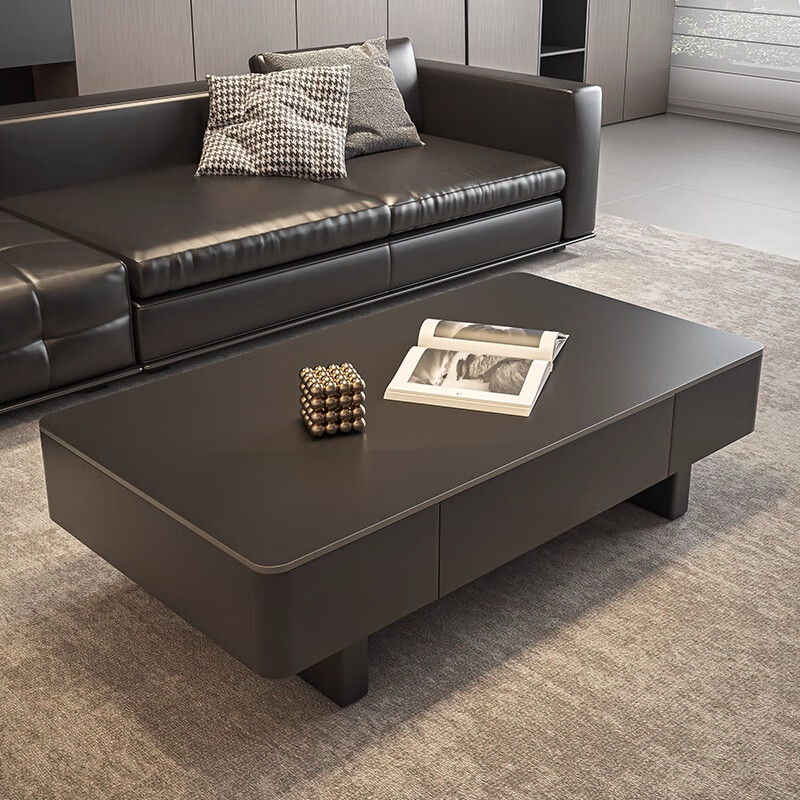 Zhizhi Italian style light luxury slate coffee table living room household small apartment 2026 new high-end coffee table combination coffee table table