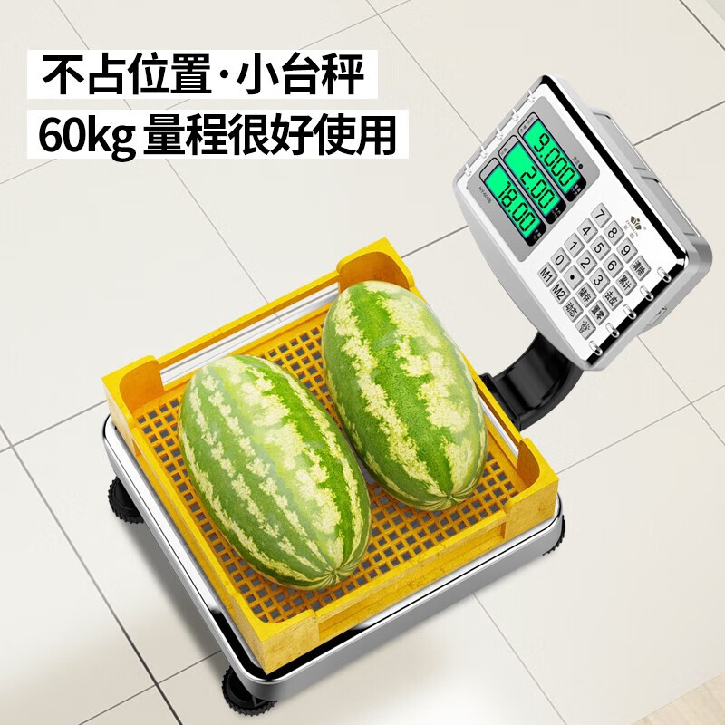 Zhizun (ZHIZUN) brand weighing electronic scale, commercial platform scale, scale for business stalls, small portable foldable vegetable and fruit scale