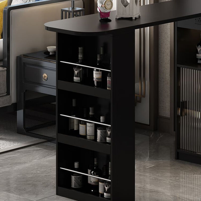 Mikeyou bar counter black cream style home island dining table living room balcony partition cabinet sofa side cabinet small apartment sideboard installation included light luxury black bar counter