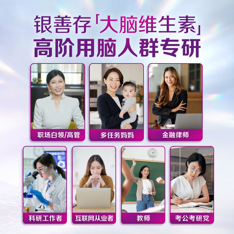 Centrum Women's Multivitamin B Complex Niacinamide Folic Acid Calcium Zinc VD3K2 Silver Centrum Brain Vitamin 120 Capsules