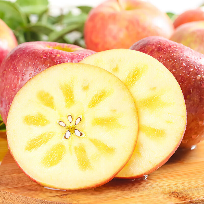 Jingdida’s authentic Xinjiang air-shipped Aksu apples, net weight 5 catties, single fruit 85mm + fresh fruit direct from source, free shipping