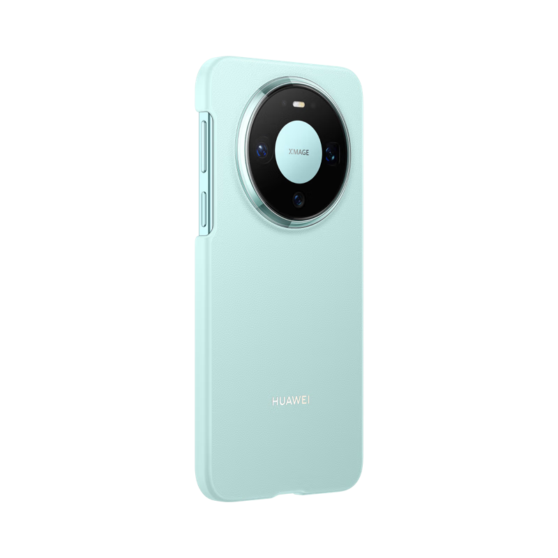 99% new Huawei (HUAWEI) Mate 80/Mate 80 Pro plain leather protective case cyan original original mobile phone case mobile phone protective cover