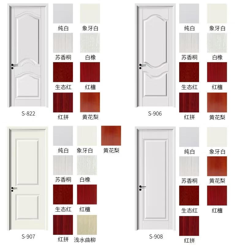 Jingtian home entrance door, bedroom door, environmentally friendly indoor paint-free composite door, kitchen door and door frame, installation package, basic model, ecological composite wooden door (honeycomb paper filling), single door leaf (excluding door cover hardware) - see details for style/ask customer service