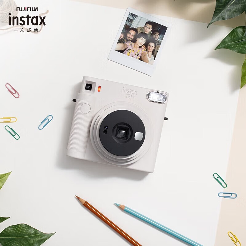 FUJIFILM INSTAX Instant SQUARE series SQ1 Mica White Single-time imaging camera upgrade retro model Hong Kong licensed