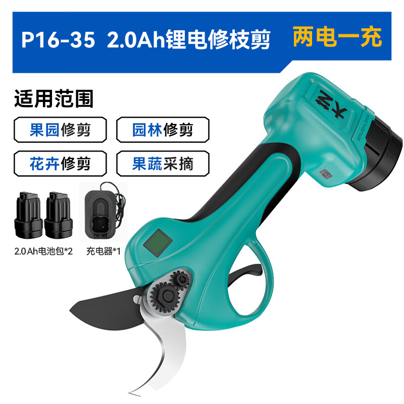 Dayi electric pruning shears hand-held fruit branch shears garden home outdoor portable pruning rechargeable scissors P16-35-1
