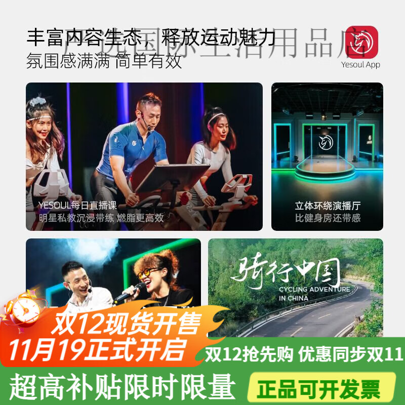 YESOUL self-generated electric bicycle home bicycle sports equipment for girls self-generated version丨Intelligent resistance adjustment丨10KG large