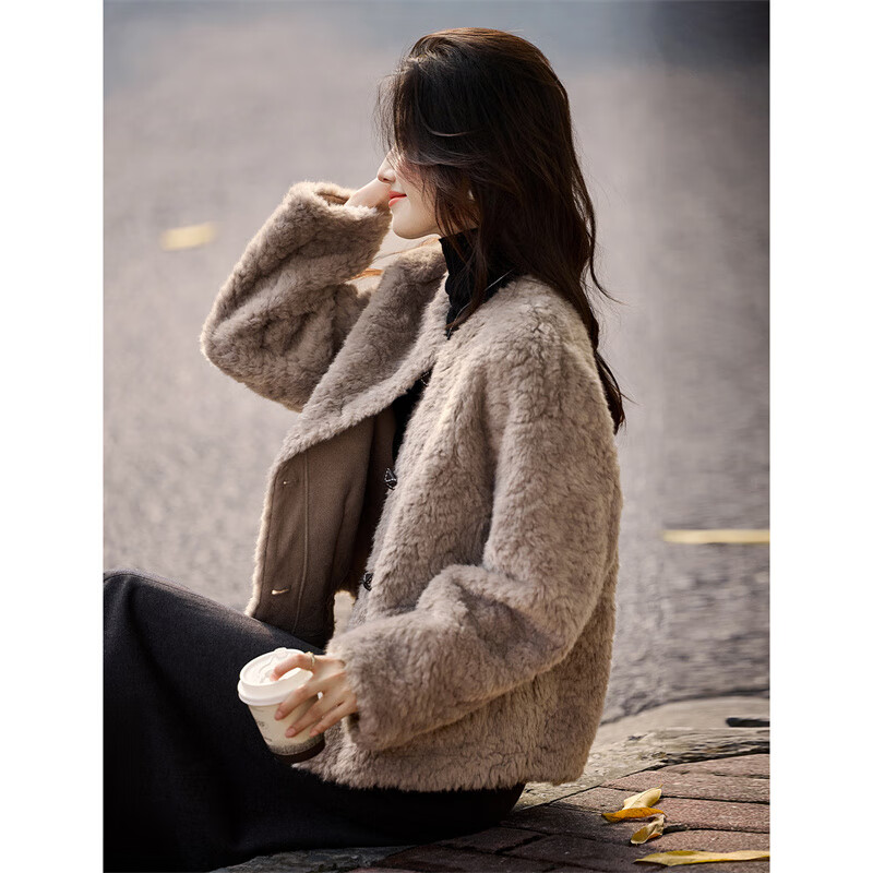 Xinfeiyu high-end warm and environmentally friendly fur 25 new winter style fashionable imitation fur plush short coat for women