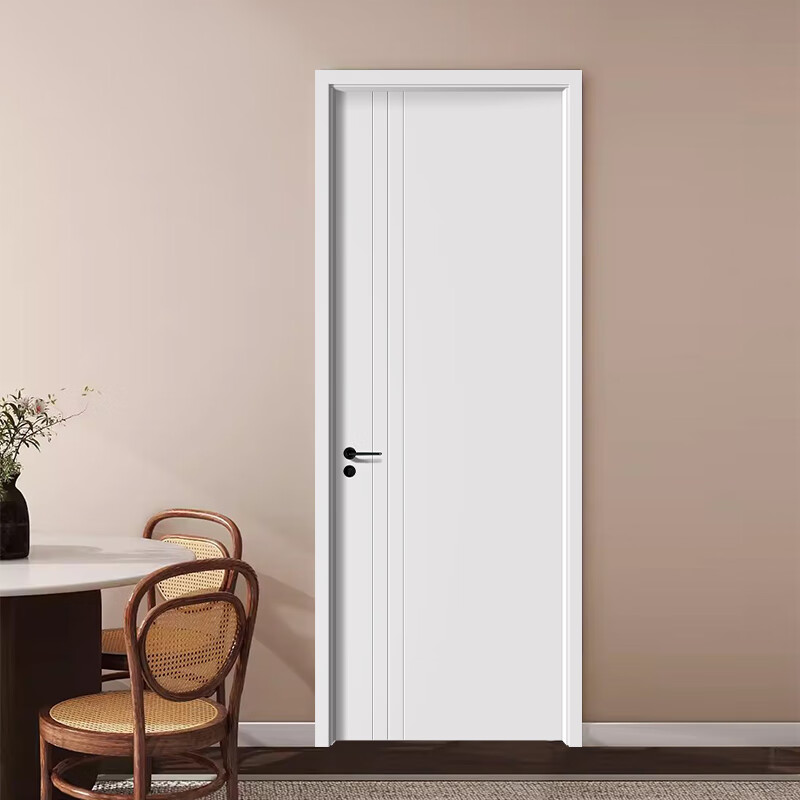 Jingtian home entrance door, bedroom door, environmentally friendly indoor paint-free composite door, kitchen door and door frame, installation package, basic model, ecological composite wooden door (honeycomb paper filling), single door leaf (excluding door cover hardware) - see details for style/ask customer service